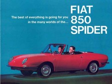 Catalogue Brochure Fiat 850 Spider 05/1967 USA