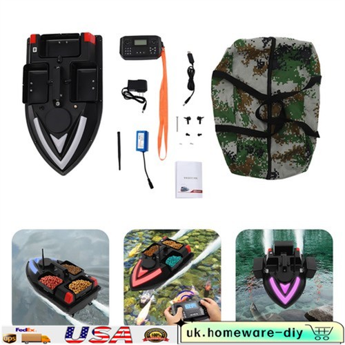 Bait boat with depth sounder - boat,