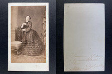 A Berthe Périer, Angélique Vintage cdv albumen print. Tirage albuminé  6