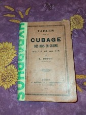 Livret Tables pour le Cubage