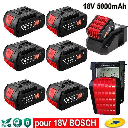 Pour bosch batterie 18v - 18v, 5ah