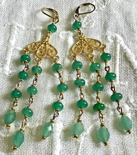 ⭐️ boucles long , perles