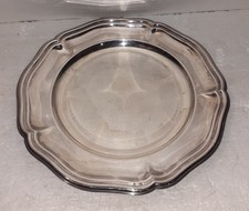 GRAND PLAT EN METAL ARGENTE DE