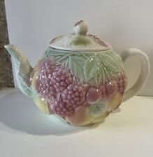 THÉIÈRE EN BARBOTINE DÉCOR