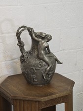 Pichet vase en étain art