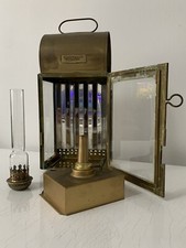 Lanterne De Coursive Cabine Bateau Laiton Ancien Ouvrard Villars  St Ouen Lampe