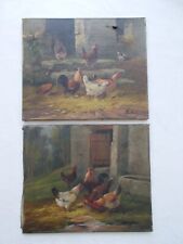 PAIRE TABLEAU PEINTURE BASSE