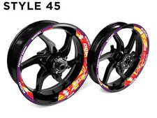Suzuki Bandit 600 Moto Jante Drapé Stickers Autocollant Pour 43.2cm Wheels