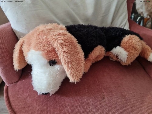 Peluche chien teckel furreal - chien,