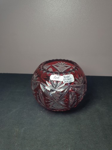 Vase cristal rouge louis - vase,