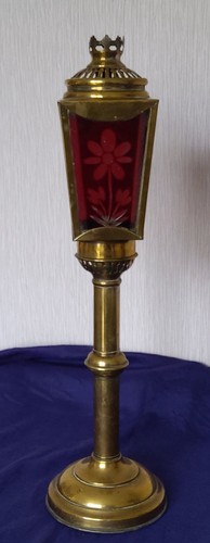 Ancien grand bougeoir lanterne - ancien,