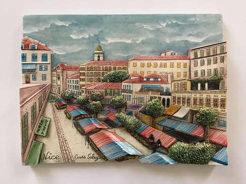 Tableau bas relief plâtre - tableau,