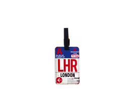 Etiquettes de bagage, déco aéroport de Londres, étiquettes de valise aéroport