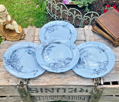 Assiettes plates creil et - assiettes,