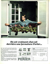 publicité Advertising 0823 1970    Perier  fermetures volets portes persiennes