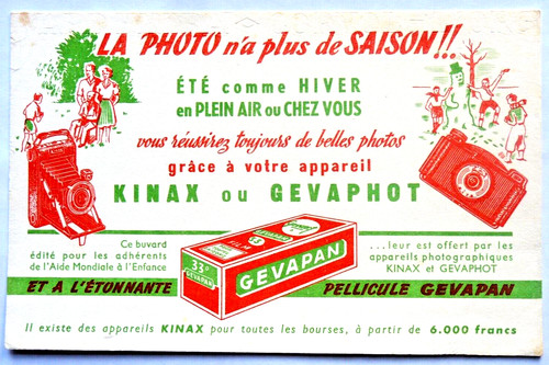 Buvard kinax gévaphot - buvard,