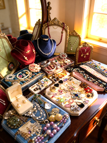 Rhinestone vintage jewelry - rhinestone,