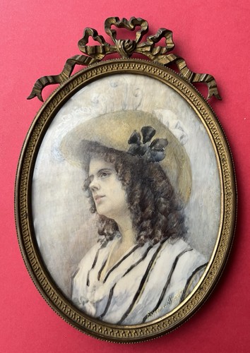 Cadre médaillon bronze - mÉdaillon, laiton