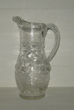 ancien pichet en verre pichet à cidre pichet normand