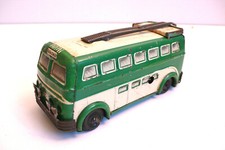 JOUSTRA TROLLEY-BUS  "BROADWAY" 1955   TOLE   Lg 14 cm   MOTEUR ET SONNERIE OK
