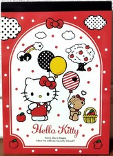 Sanrio Character Hello Kitty Memo Pad 75 Tiny Chum Balloon Sky Kids 2025 JAPON