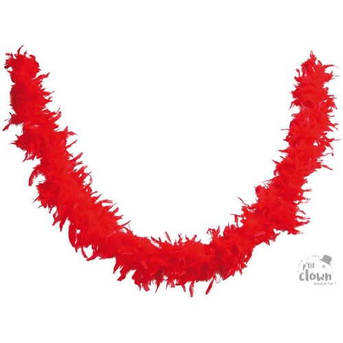 Boa plumes rouge 160 cm - à,