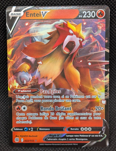 Carte pokemon entei - carte,