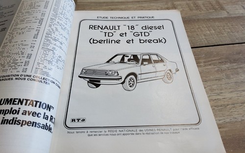 Revue technique renault 18 - revue,