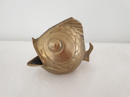 Ancien cendrier laiton en - cendrier,