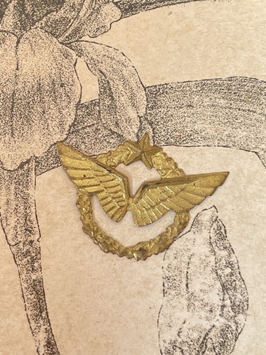 Insigne métal doré - en,
