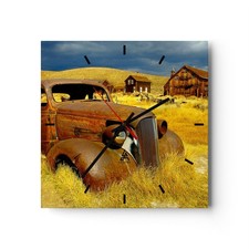 Horloge murale en verre