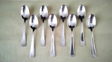9 cuillères à café Métal Argenté 18 G    NOUVEAU