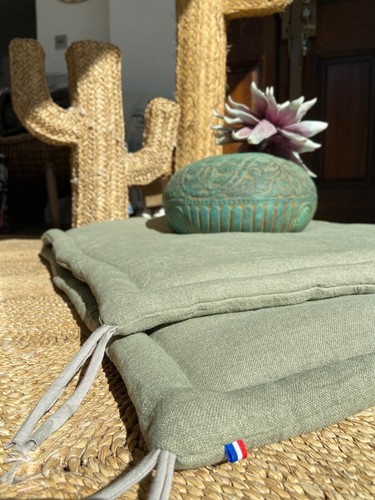 Matelas sol lin - sol, vert