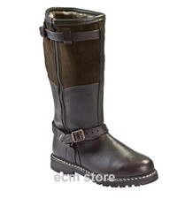 MEINDL Bottes d'hiver en cuir avec fourrure Taille 42 Brun foncé chaussures