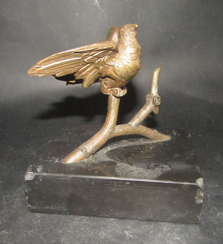 Bronze animalier oiseau sur