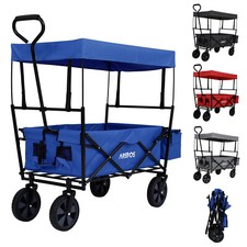AREBOS Eco Bollerwagen avec toit | Chariot de transport Chariot pour appareils