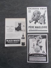 3 Publicites de presse Alcools