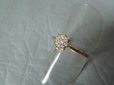 bague fleur pavé pierre