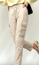 Sportalm Kitzbühel Cargo-Pant Fiene Jogger Motard Ulli Ehrlich Simili Cuir Gr.34