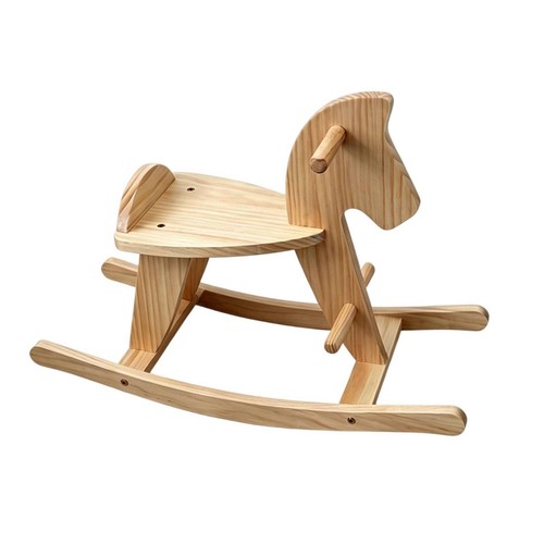 Cheval bascule bois - en,