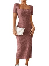 GORGLITTER Robe d'été fendue