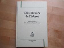 DICTIONNAIRE DE DIDEROT MORTIER / TROUSSON 1999 ENCYCLOPEDIE METIERS