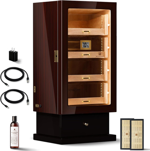 Cigar humidor cabinet - cigar, led