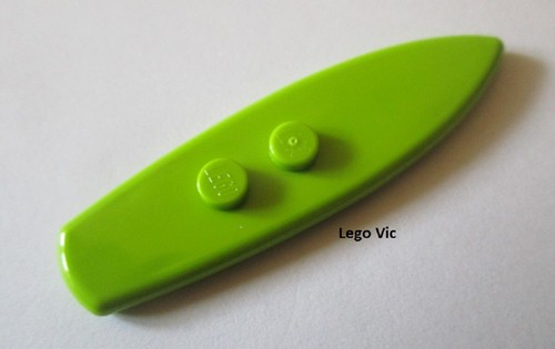 Lego 90397 surfboard lime - lego, x2