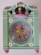 Horloge Polly Pocket avec ses 3 personnages en état de marche