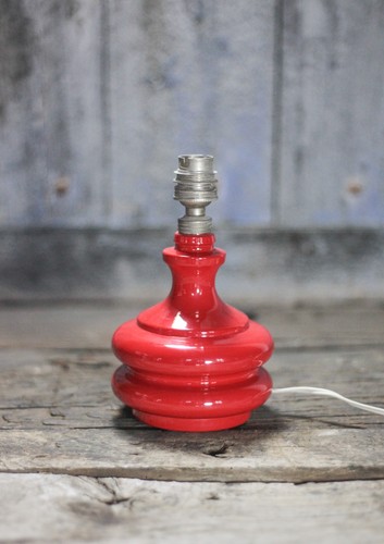 Lampe verre couleur rouge - lampe,