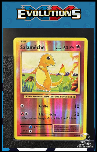 Carté pokémon salamèche - carté,