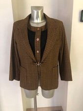 veste blazer + gilet prince de galles vintage MOSCHINO cheap and chic T 42 fr