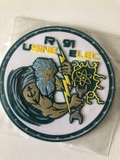 Patch MARINE USINE ELEC R91 Porte Avions Charles de Gaulle ORIGINAL