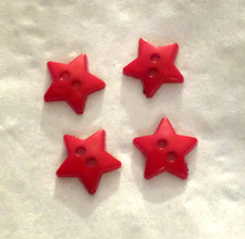 4 BOUTONS ETOILE A 5 BRANCHES